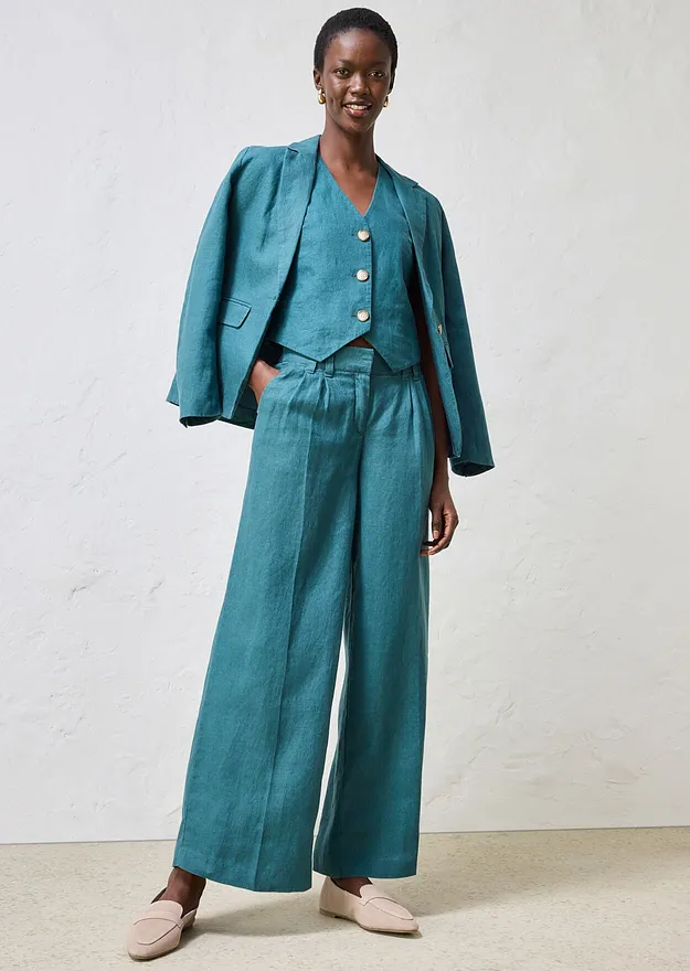 Heisenberg_FutureUse - Kavaj i rent linne - peppargrön