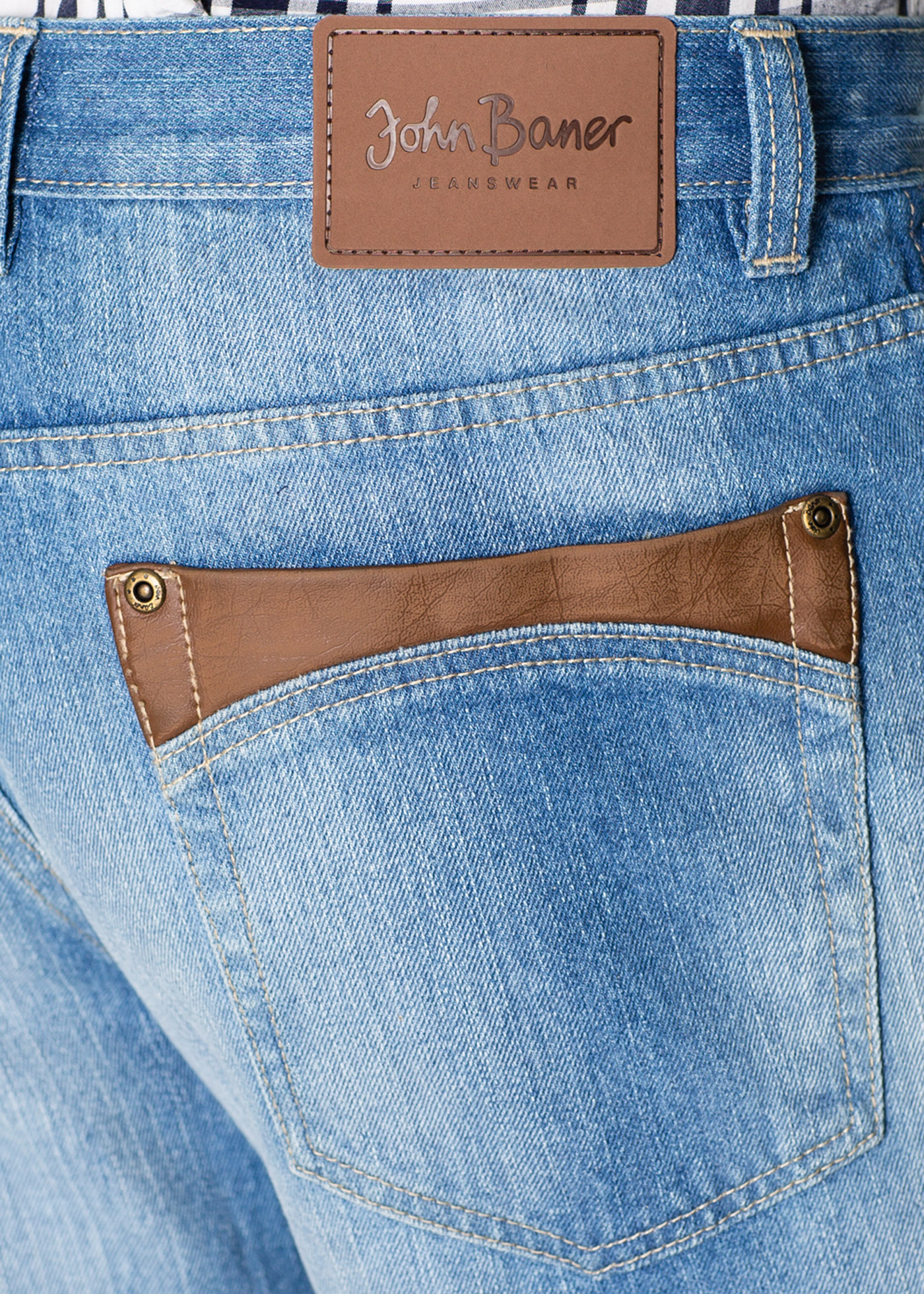 Jeans regular fit bootcut, John Baner JEANSWEAR, mellanblå used