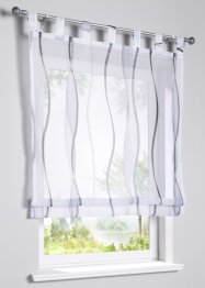 Hissgardin i återvunnen polyester med vågmönster, bpc living bonprix collection