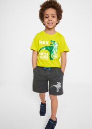Bonprix T-shirt med vändbara paljetter + shorts för pojkar (2 delar), bpc bonprix collection