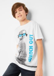 T-shirt för barn med coolt tryck och ekologisk bomull, bpc bonprix collection