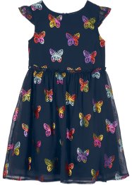 Festlig fjärilsmönstrad chiffongklänning för barn, bpc bonprix collection