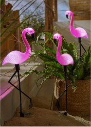 Bonprix Solcellslampa flamingo (3-pack), bpc living bonprix collection