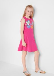 Jerseyklänning för barn (3-pack), ekologisk bomull, bpc bonprix collection