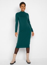 Stickad klänning med ståkrage, bpc bonprix collection
