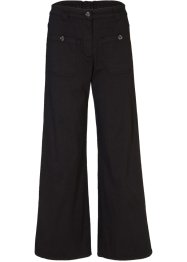 Jeans med vida ben, hög midja och   bekväm linning, bpc bonprix collection