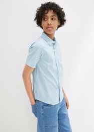 Kortärmad stretchskjorta för barn, smal passform, bpc bonprix collection