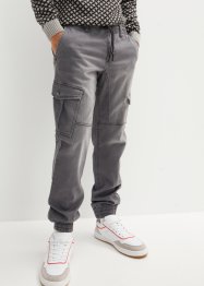 Mjuka jeans med cargofickor, normal passform, raka ben, RAINBOW