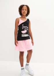 Linne + shorts + kjol för barn (4 delar), bpc bonprix collection