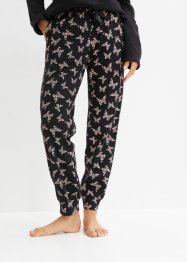 Pyjamasbyxa med fickor och satinband, bpc bonprix collection