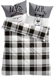 Vändbara sängkläder med sött hundpar, bpc living bonprix collection