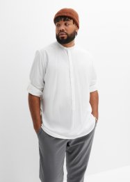 Långärmad skjorta med ståkrage och uppvikbara ärmar, bpc selection