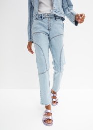 Jeans med delningssömmar och raka ben, RAINBOW