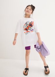 T-shirt och cykelbyxa för barn (2 delar), ekologisk bomull, bpc bonprix collection
