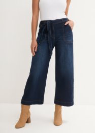 7/8-jeans med hög midja och knytskärp, ledig passform, bpc bonprix collection