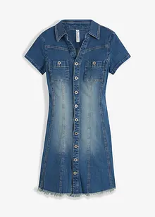 Jeansklänning med knappar, bonprix Jeansklänning med knappar, bonprix