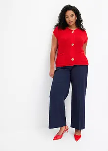 Stickad väst med fickor, bonprix Stickad väst med fickor, bonprix