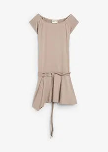 Trikåklänning med skärpdetalj, bonprix Trikåklänning med skärpdetalj, bonprix