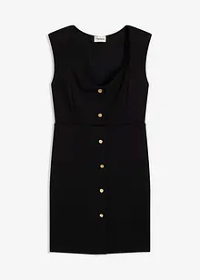 Miniklänning med axelvaddar, bonprix Miniklänning med axelvaddar, bonprix