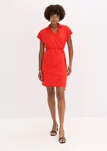 Miniklänning med omlottlook, bonprix Miniklänning med omlottlook, bonprix