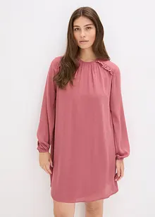 Miniklänning i chiffong med rysch, bonprix Miniklänning i chiffong med rysch, bonprix