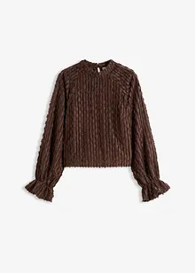 Blus i material med struktur, bonprix Blus i material med struktur, bonprix