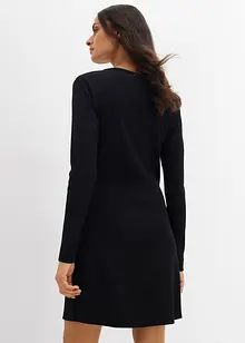 Ribbad klänning av elastisk bomullsmix, bonprix Ribbad klänning av elastisk bomullsmix, bonprix