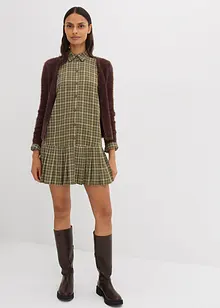 Skjortklänning med rutigt mönster, bonprix Skjortklänning med rutigt mönster, bonprix