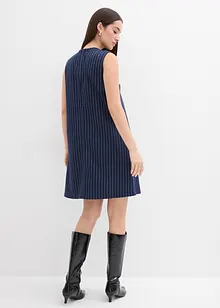 Kritstrecksrandig miniklänning av viskosmix, bonprix Kritstrecksrandig miniklänning av viskosmix, bonprix