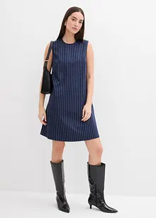 Kritstrecksrandig miniklänning av viskosmix, bonprix Kritstrecksrandig miniklänning av viskosmix, bonprix