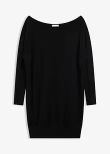 Stickad one shoulder-klänning, bonprix Stickad one shoulder-klänning, bonprix