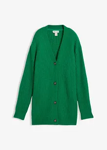 Stickad cardigan med ylleandel, bonprix Stickad cardigan med ylleandel, bonprix