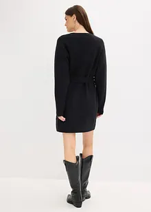 Kort, stickad klänning med mjuk ull och skärp, bonprix Kort, stickad klänning med mjuk ull och skärp, bonprix