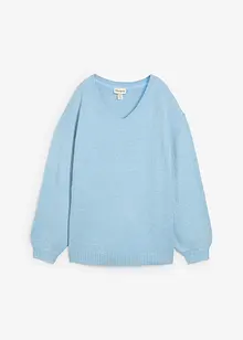 Mjuk, finstickad tröja med ballongärmar, bonprix Mjuk, finstickad tröja med ballongärmar, bonprix