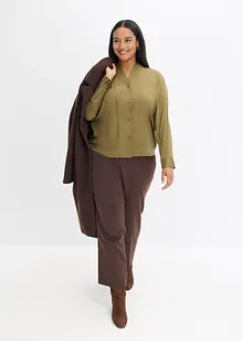 Skjortblus i mjuk satin, bonprix Skjortblus i mjuk satin, bonprix