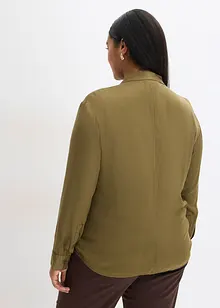 Skjortblus i mjuk satin, bonprix Skjortblus i mjuk satin, bonprix
