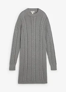 Stickad klänning i bomull, bonprix Stickad klänning i bomull, bonprix