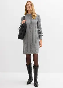 Stickad klänning i bomull, bonprix Stickad klänning i bomull, bonprix