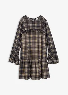 Chiffongklänning med volanger, bonprix Chiffongklänning med volanger, bonprix