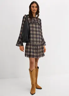 Chiffongklänning med volanger, bonprix Chiffongklänning med volanger, bonprix