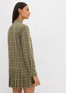 Skjortklänning med rutigt mönster, bonprix Skjortklänning med rutigt mönster, bonprix