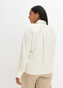 Satinblus med avtagbar slips (2 delar), bonprix Satinblus med avtagbar slips (2 delar), bonprix