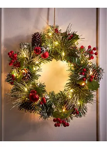 Dörrkrans med pynt och LED-belysning, bonprix Dörrkrans med pynt och LED-belysning, bonprix