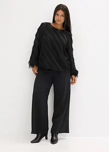 Dra på-blus med fransar, bonprix Dra på-blus med fransar, bonprix