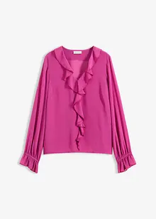 Blus med volanger, bonprix Blus med volanger, bonprix