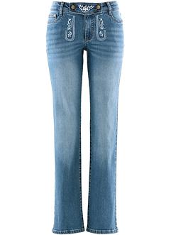 Folkdräktsinspirerade jeans, med broderi, raka ben, bpc bonprix collection Folkdräktsinspirerade jeans, med broderi, raka ben, bpc bonprix collection