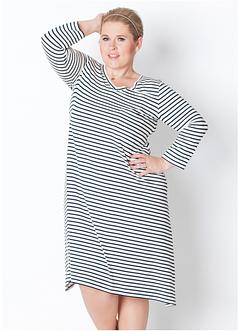 Trikåklänning med flikar och 3/4-ärm – designad av Maite Kelly, bpc bonprix collection Trikåklänning med flikar och 3/4-ärm – designad av Maite Kelly, bpc bonprix collection