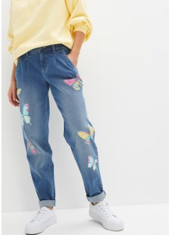 Mönstrade tunnformade jeans, RAINBOW