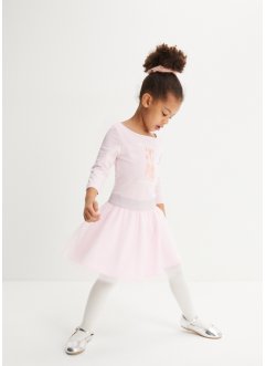 Ballerinaklänning med tyll och ekologisk bomull, bpc bonprix collection