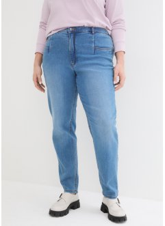 Stretchiga mom jeans med hög midja, John Baner JEANSWEAR